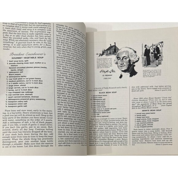 The President's Own White House Cookbook SC 1968 American Recipes Illust Vintage - Picture 6 of 13
